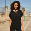 CAMISETA DEPORTIVA MANGA CORTA NEGRA