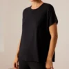 CAMISETA DEPORTIVA MANGA CORTA NEGRA - Imagen 2